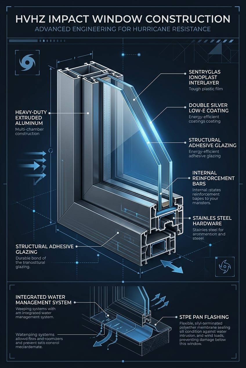HVHZ Impact Window Engineering Diagram