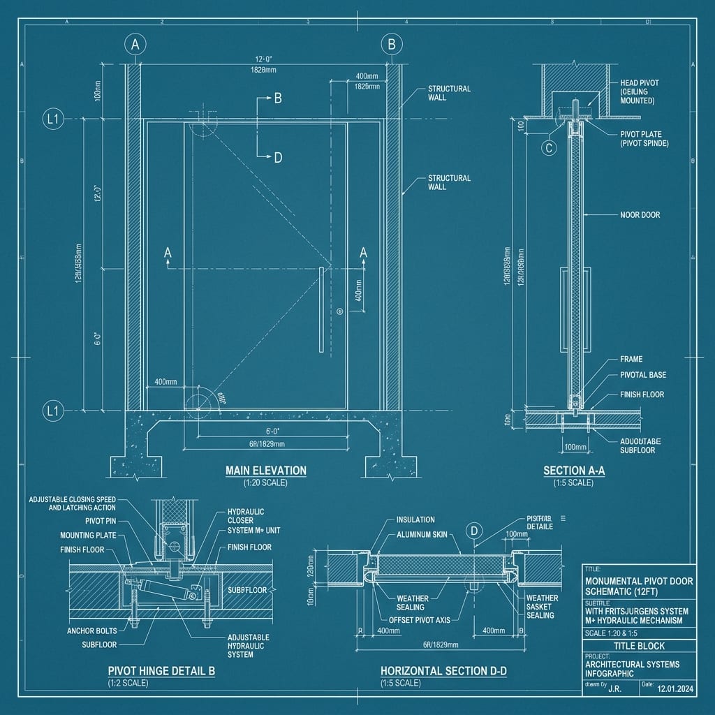 FritsJurgens System M+ Concealed Subfloor Hydraulics Blueprint Schematic | Six Senses Builders